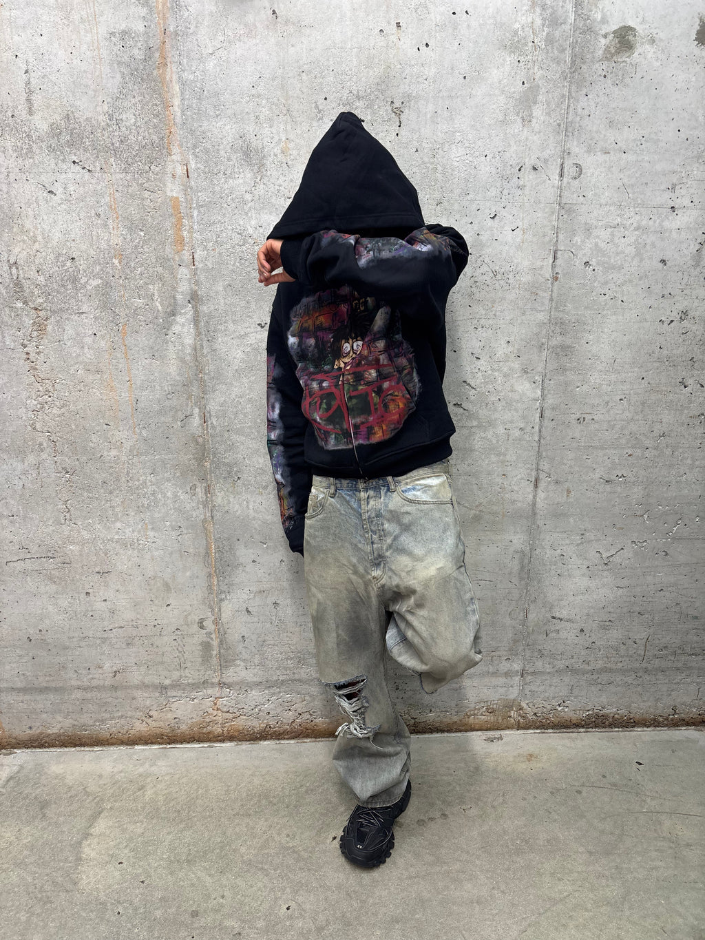Black "Xan" Zip-up